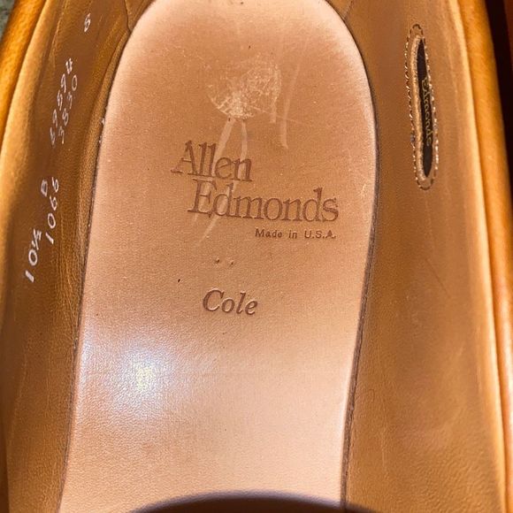 Allen Edmonds Cole Penny Loafers Brown Dress Shoes sz 10.5B main image 13